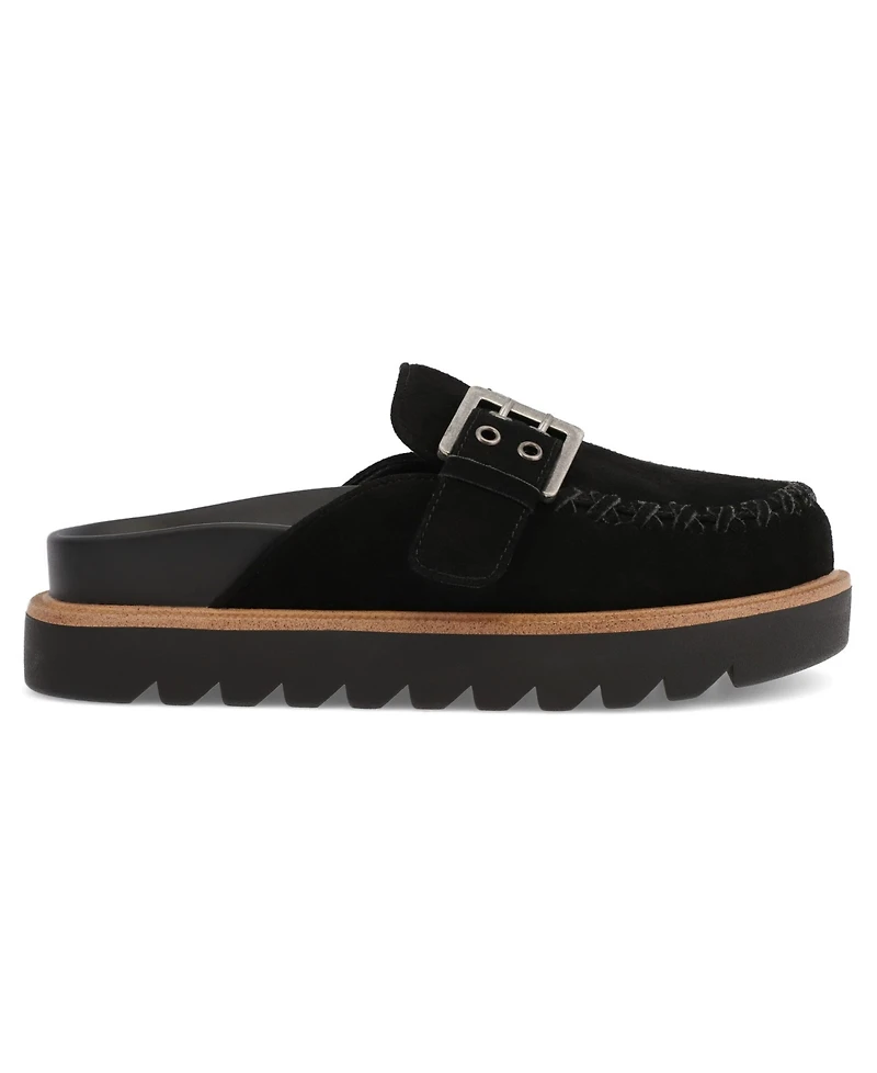 Mia Women's Zaina Buckle Lug Sole Mules