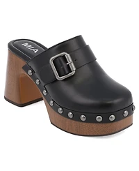 Mia Women's Larina Studded Platform Clogs