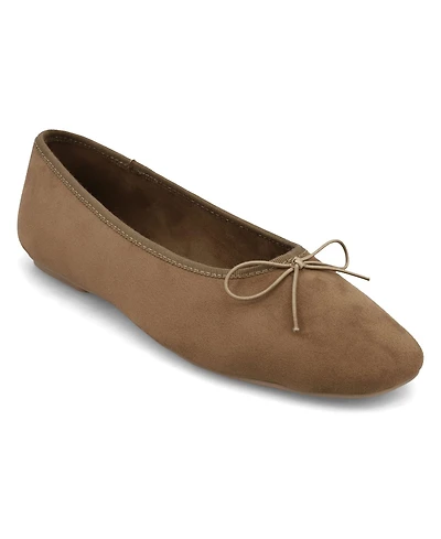 Mia Women's Tinna Bow Ballet Slip-On Flats