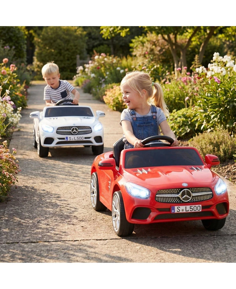 Sugift 12V Kids Ride on Car Luxury Convertible Style with Parent Remote Led Lights and Music Ages 3-8