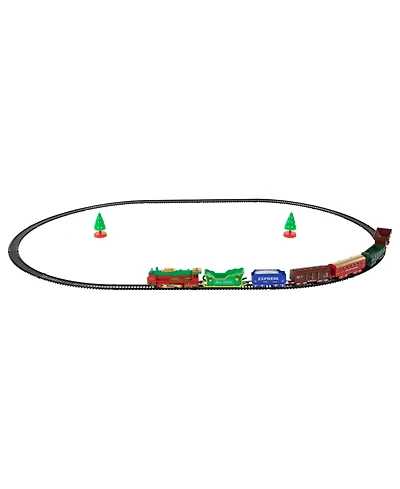 Northlight Battery Operated 23-Piece Lighted and Animated Classic Christmas Train Set