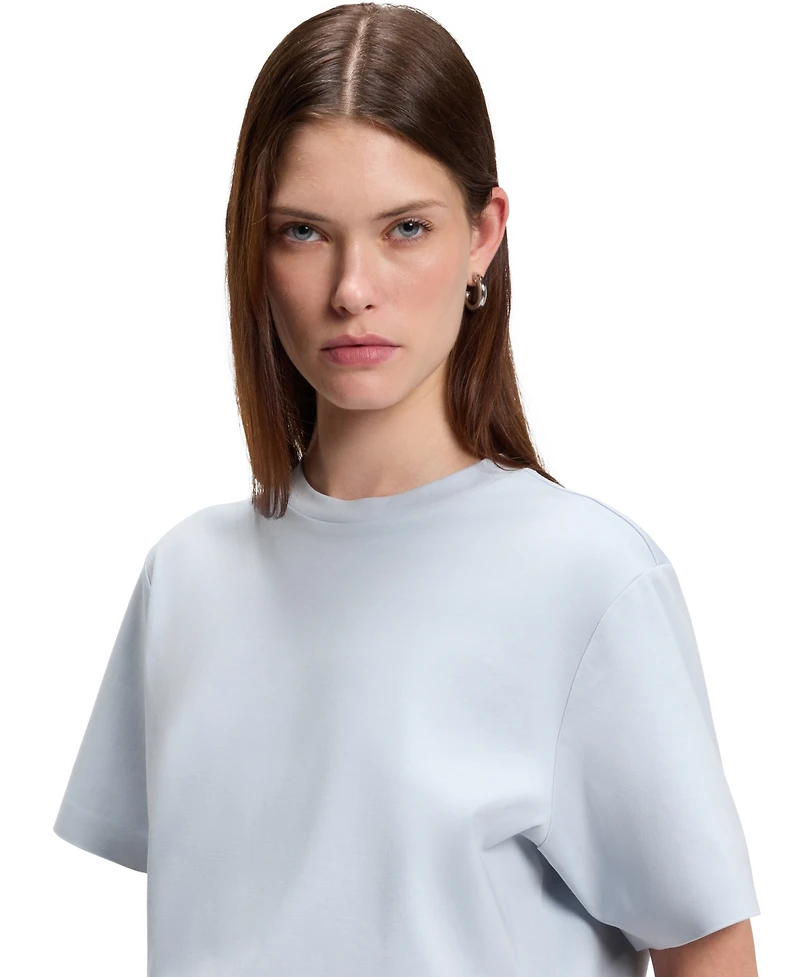 Boss by Hugo Women's Mercerized Cotton Relaxed-Fit T-Shirt