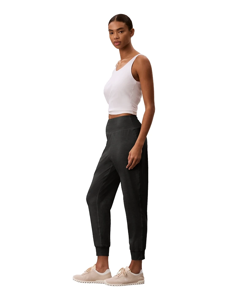 Calvin Klein Performance Women's Soft Melange Pull-On Ankle-Length Joggers