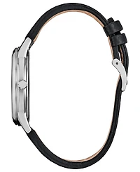 Citizen Men's Mickey's Friends Black Leather Strap Watch 40mm