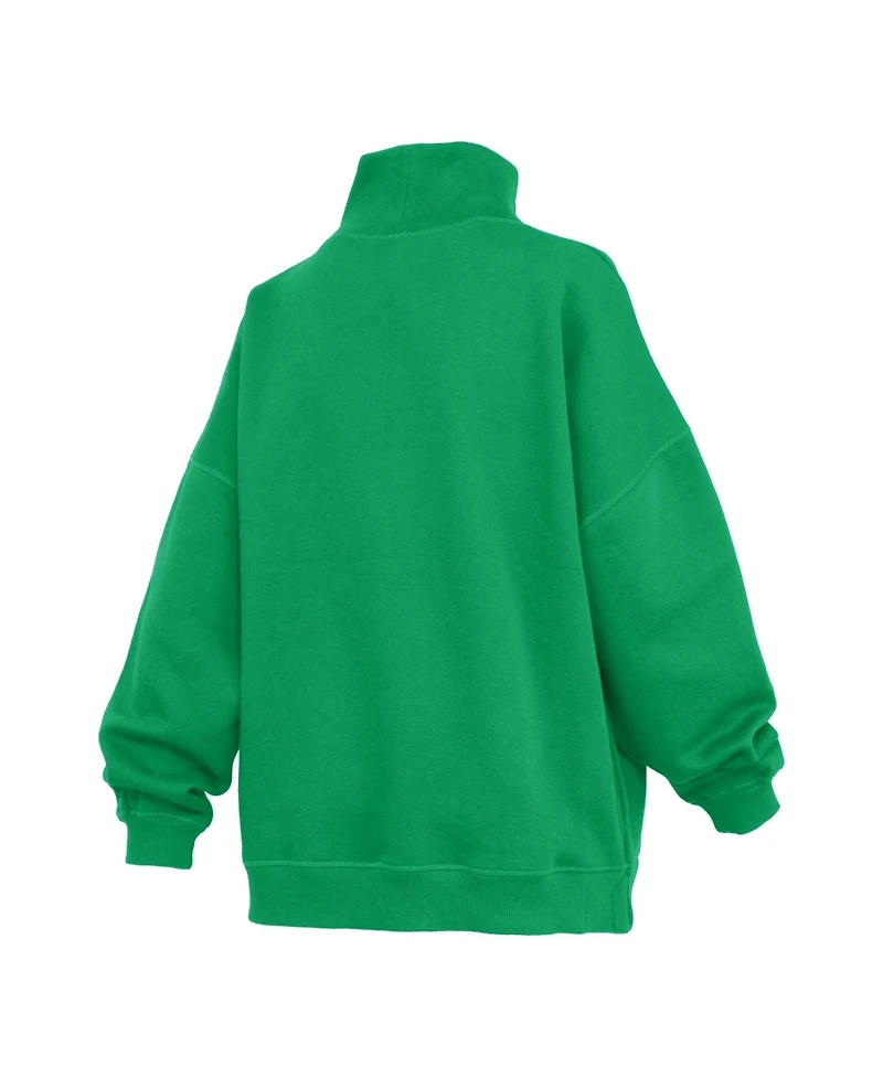 Pressbox Women's Oregon Ducks Oversized Mock Neck Sweatshirt
