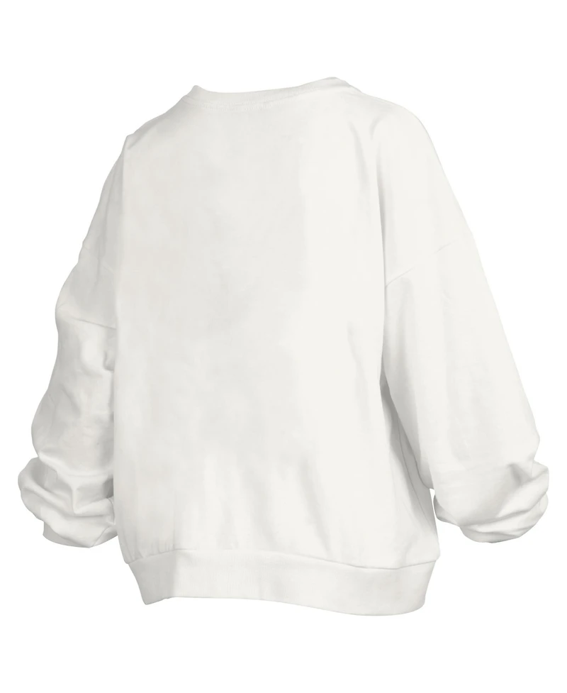 Pressbox Women's Texas Longhorns Janice Oversized Crewneck Retro Sweatshirt