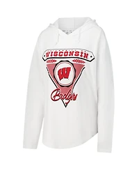 Pressbox Women's Wisconsin Badgers San Bruno Graphic Long Sleeve Hoodie