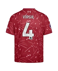 Adidas Boys' and Girls' Liverpool Fc Virgil Van Dijk 2026/27 Home Authentic Slim-Fit Jersey