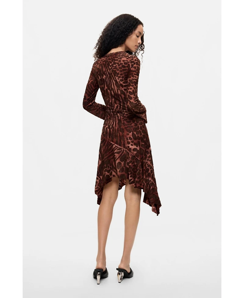 Desigual Women's Flocked short dress