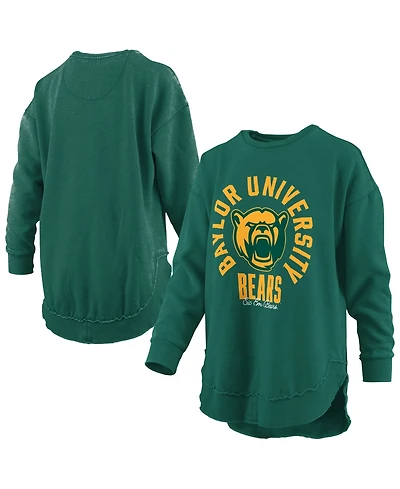 Pressbox Women's Baylor Bears Blitz Fleece-Lined Graphic Crewneck Sweatshirt