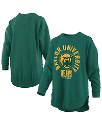 Pressbox Women's Baylor Bears Blitz Fleece-Lined Graphic Crewneck Sweatshirt