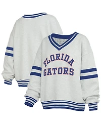 Pressbox Women's Florida Gators Oates V-Neck Oversized Sweatshirt