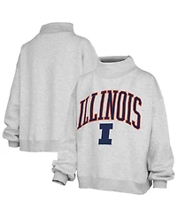 Pressbox Women's Nelson Texture Lingo Mock Neck Oversized-Fit Sweatshirt