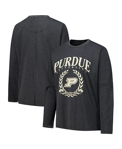 Pressbox Women's Purdue Boilermakers Chandler Vintage-Washed Long-Sleeve T-Shirt