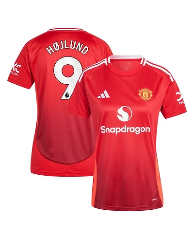 Adidas Women's Rasmus Hojlund Manchester United 2024/25 Home Replica Player Jersey