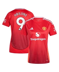 Adidas Women's Rasmus Hojlund Manchester United 2024/25 Home Replica Player Jersey