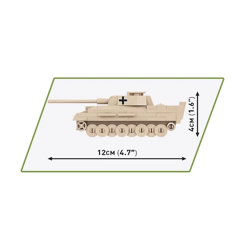 Cobi Wwii Panzer V Panther Tank Historical Collection 126-Piece Building Set, Ages 6+