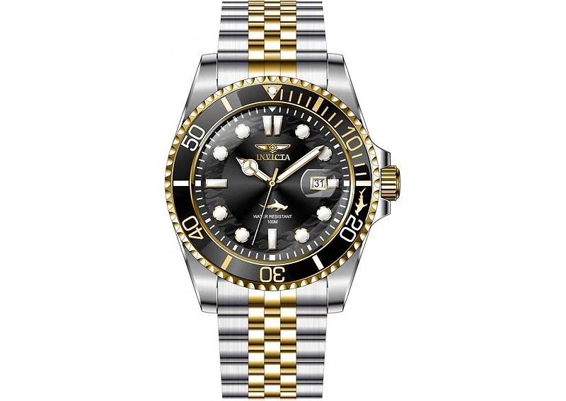 Invicta Pro Diver 30618 Men's 43mm Quartz Watch - Two-Tone Gold and Steel Bracelet