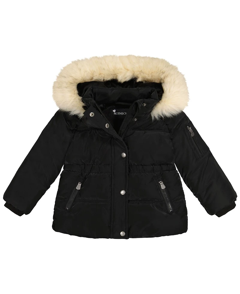 S Rothschild & Co Baby Girls Hooded Parka Jacket