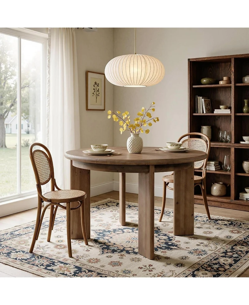 Tribesigns Dining Table for 4-6, Rustic Farmhouse Wood Kitchen Table