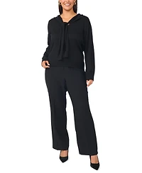 Vince Camuto Plus Faux-Wrap V-Neck Sweater
