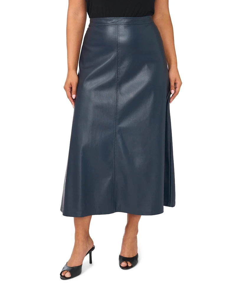 Vince Camuto Plus High-Waisted Maxi A-Line Skirt