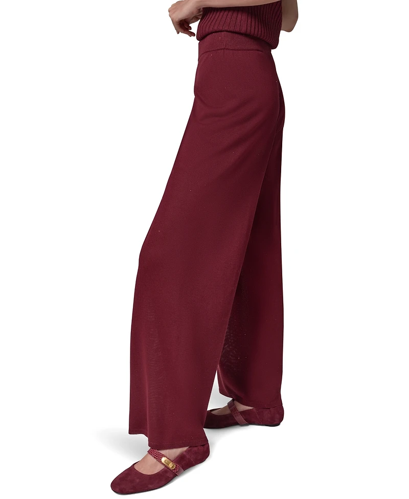 Donna Karan New York Women's Sequin Wide-Leg Pull-On Pants