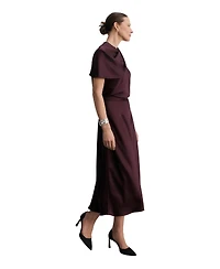 The Fold Women's Draped Midi Skirt