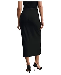 The Fold Women's Oliena Crepe Pencil Skirt