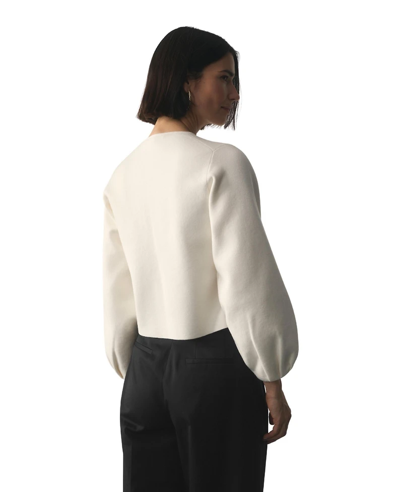 The Fold Women's Candela Wool Blend Zip Up Jacket