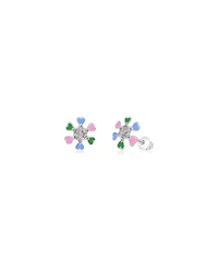 Chanteur Kids Star and Heart Hypoallergenic Earrings for Girls with Surgical Titanium Screwbacks