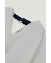Nocturne Women's Belt Detail V-Neck Blouse