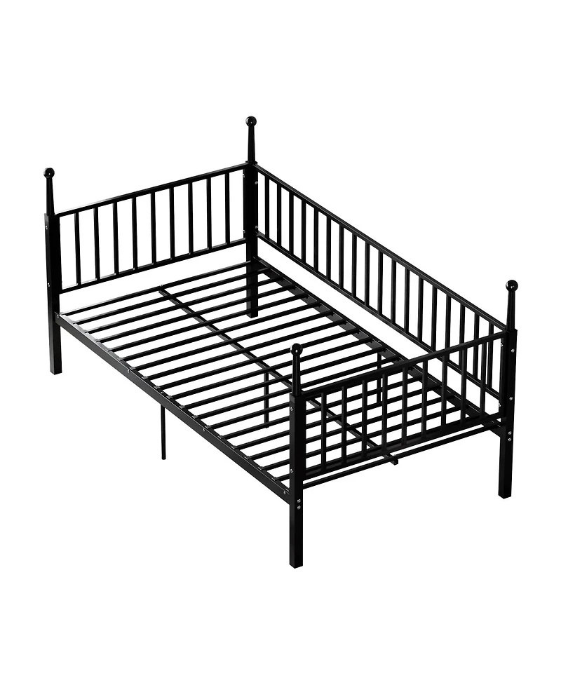 Streamdale Furniture Sturdy Metal Bed Frame with Posts