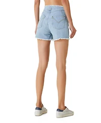 Pcfg Women's High Waist Denim Shorts