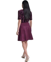 Calvin Klein Women's A-Line High-Waisted Knee-Length Skirt