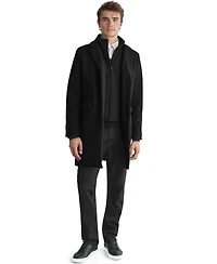Karl Lagerfeld Paris Men's Bib Overcoat