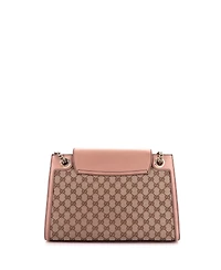 Pre-Owned Gucci Large Emily Chain Flap Shoulder Bag Gg Canvas and Leather