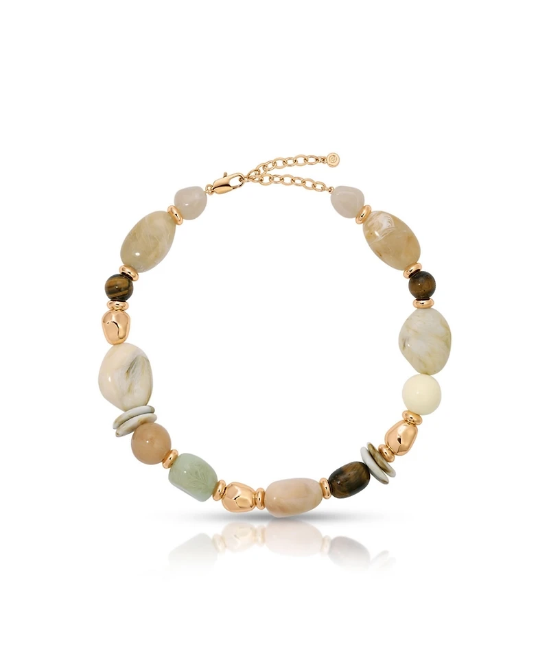 Ettika 18k Gold-Plated Serene Stone Necklace