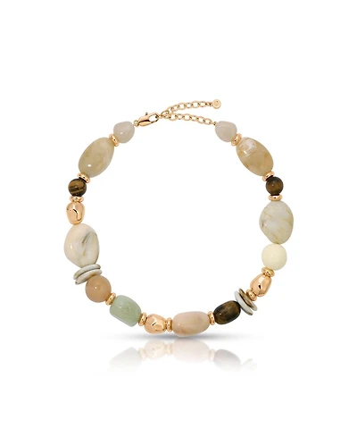 Ettika 18k Gold-Plated Serene Stone Necklace