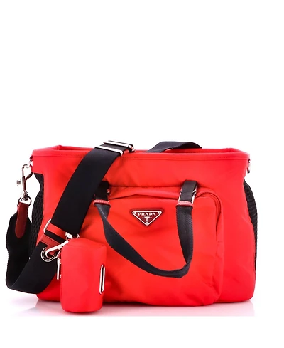 Pre-Owned Prada Convertible Pet Carrier Re-Nylon with Mesh
