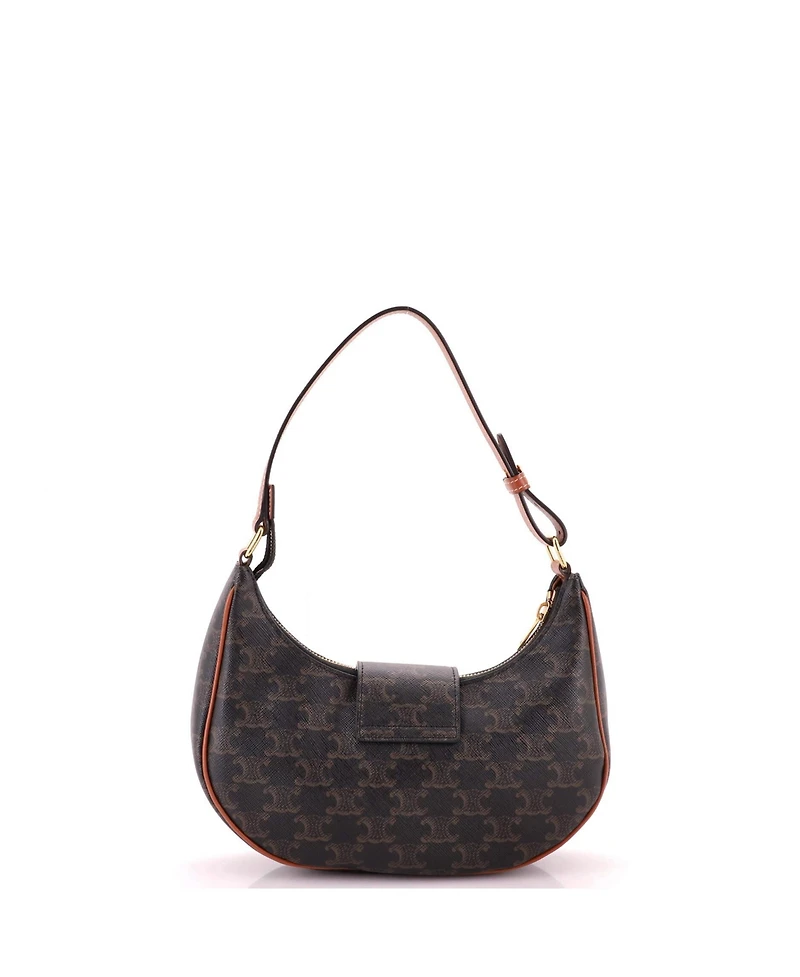 Pre-Owned Celine Ava Triomphe Bag Triomphe Coated Canvas