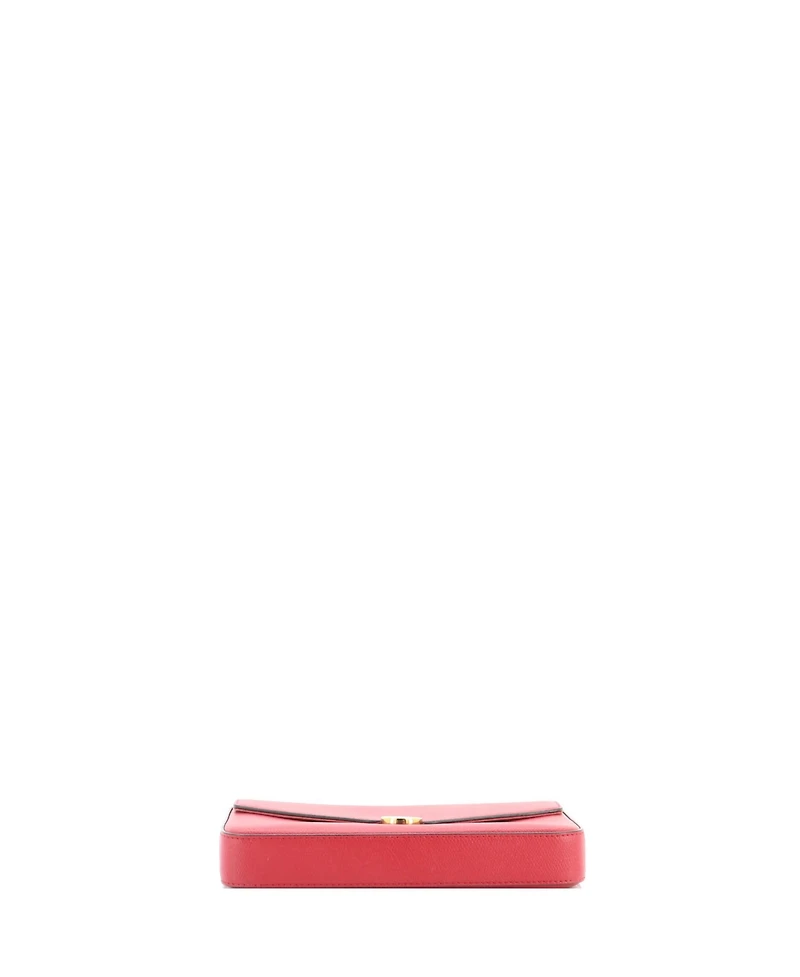 Pre-Owned Fendi Small F Is Fendi Envelope Chain Clutch Leather