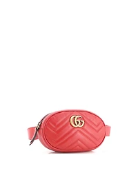 Pre-Owned Gucci Gg Marmont Belt Bag Matelasse Leather