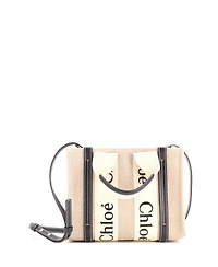 Pre-Owned Chloe Small Woody Tote Canvas with Leather
