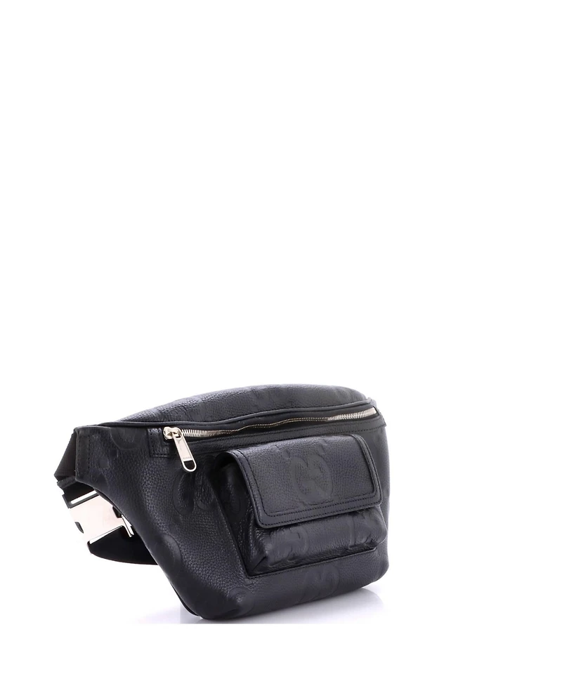 Pre-Owned Gucci Front Pocket Belt Bag Jumbo Gg Embossed Leather