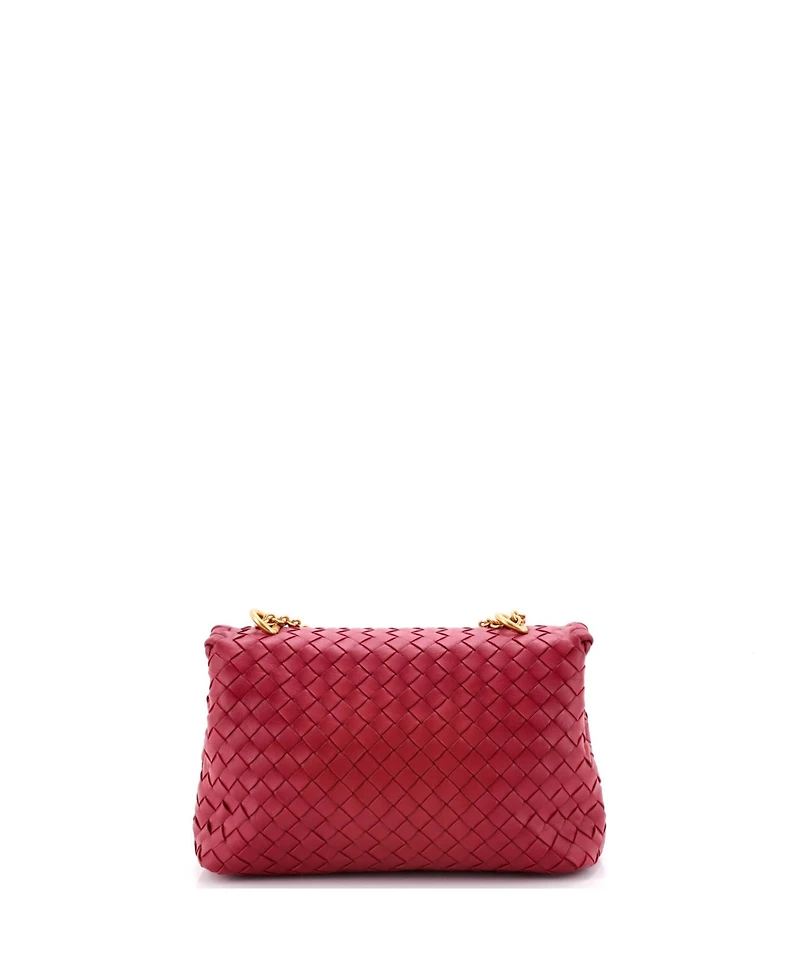 Pre-Owned Bottega Veneta Baby Olimpia Crossbody Bag Intrecciato Nappa