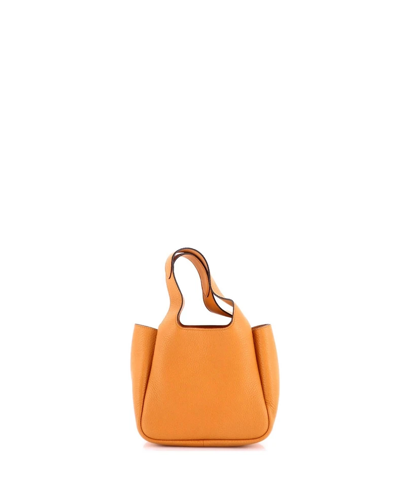 Pre-Owned Prada Mini Flou Dynamique Open Tote Vitello Daino