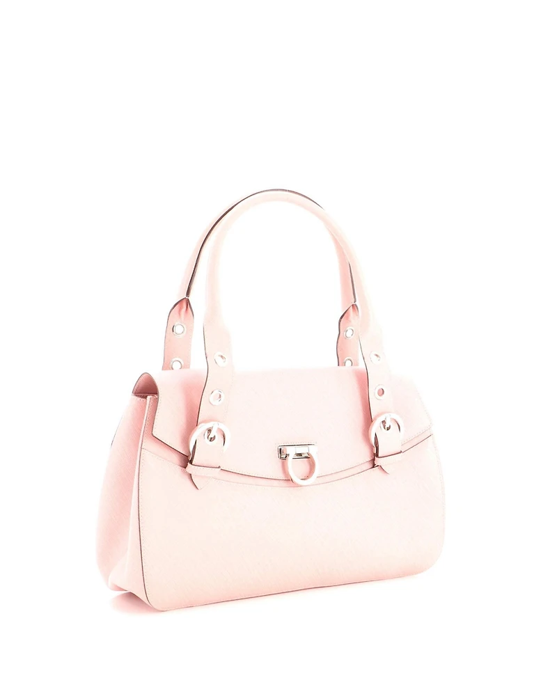 Pre-Owned Salvatore Ferragamo Medium Sofia Satchel Laser Cut Leather