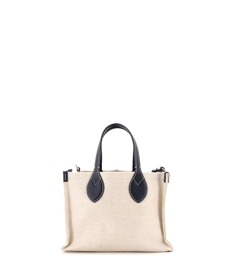 Pre-Owned Gucci Small Logo Shopper Tote Printed Canvas