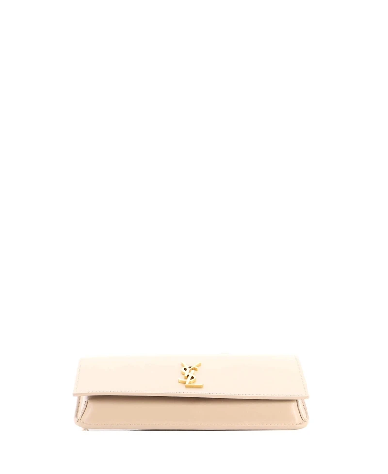 Pre-Owned Saint Laurent Classic Monogram Phone Holder Shoulder Bag Leather